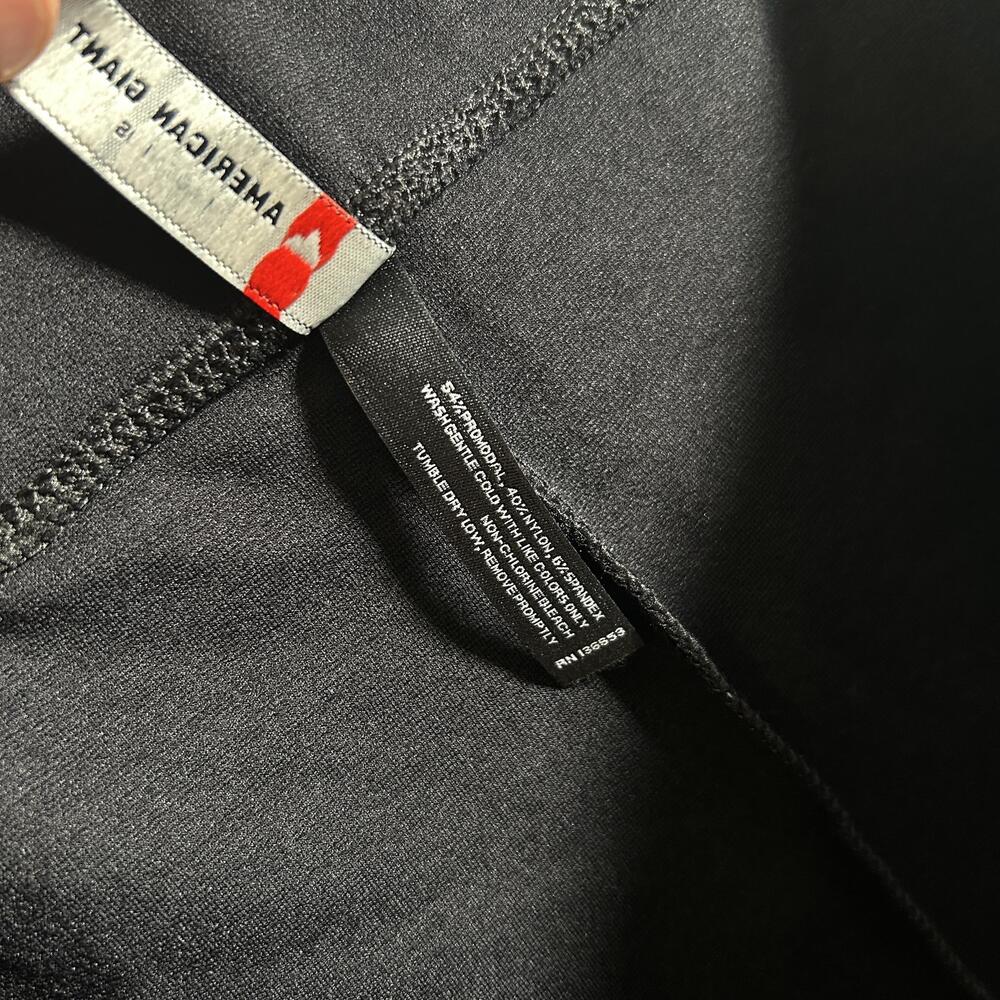 American Giant Ponte Pants Women L Black Knit Pull-On Straight Leg Stretch NEW - Picture 9 of 10